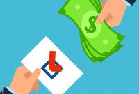 Vote buying illustration. Clipart image. Stock Vector | Adobe Stock