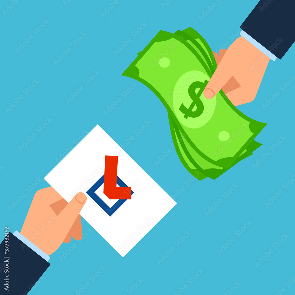Vote buying illustration. Clipart image. Stock Vector | Adobe Stock Vote buying illustration. Clipart image. Stock Vector | Adobe Stock